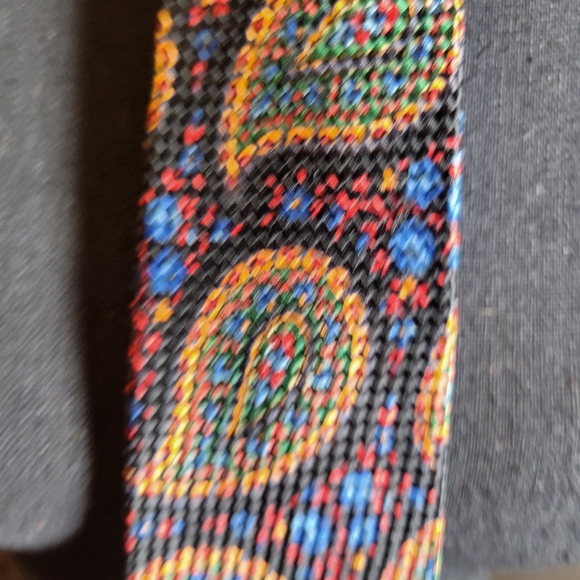 VINTAGE CHRISTIAN DIOR PAISLEY SILK TIE - Picture 3 of 7